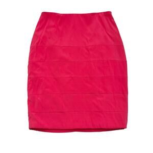Maria Bianca Nero Pink Bodycon Pencil Mini Skirt Small NWOT
